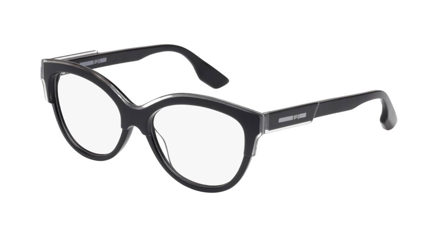 McQ by Alexander McQueen MQ0026O - Black With Black Temples