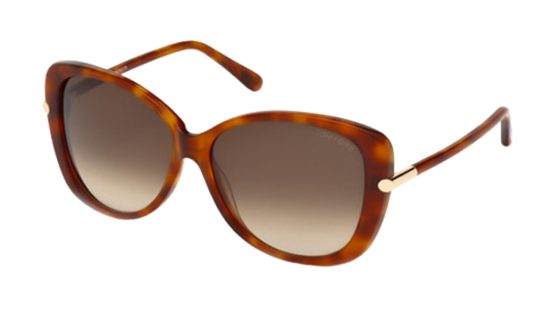 Tom Ford Linda Brown Sunglasses Tom Ford Linda FT1285 Sunglasses 42F Shiny Dark Orange - eye  main image 3