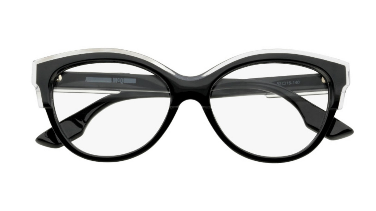McQ by Alexander McQueen MQ0026O - Black With Black Temples