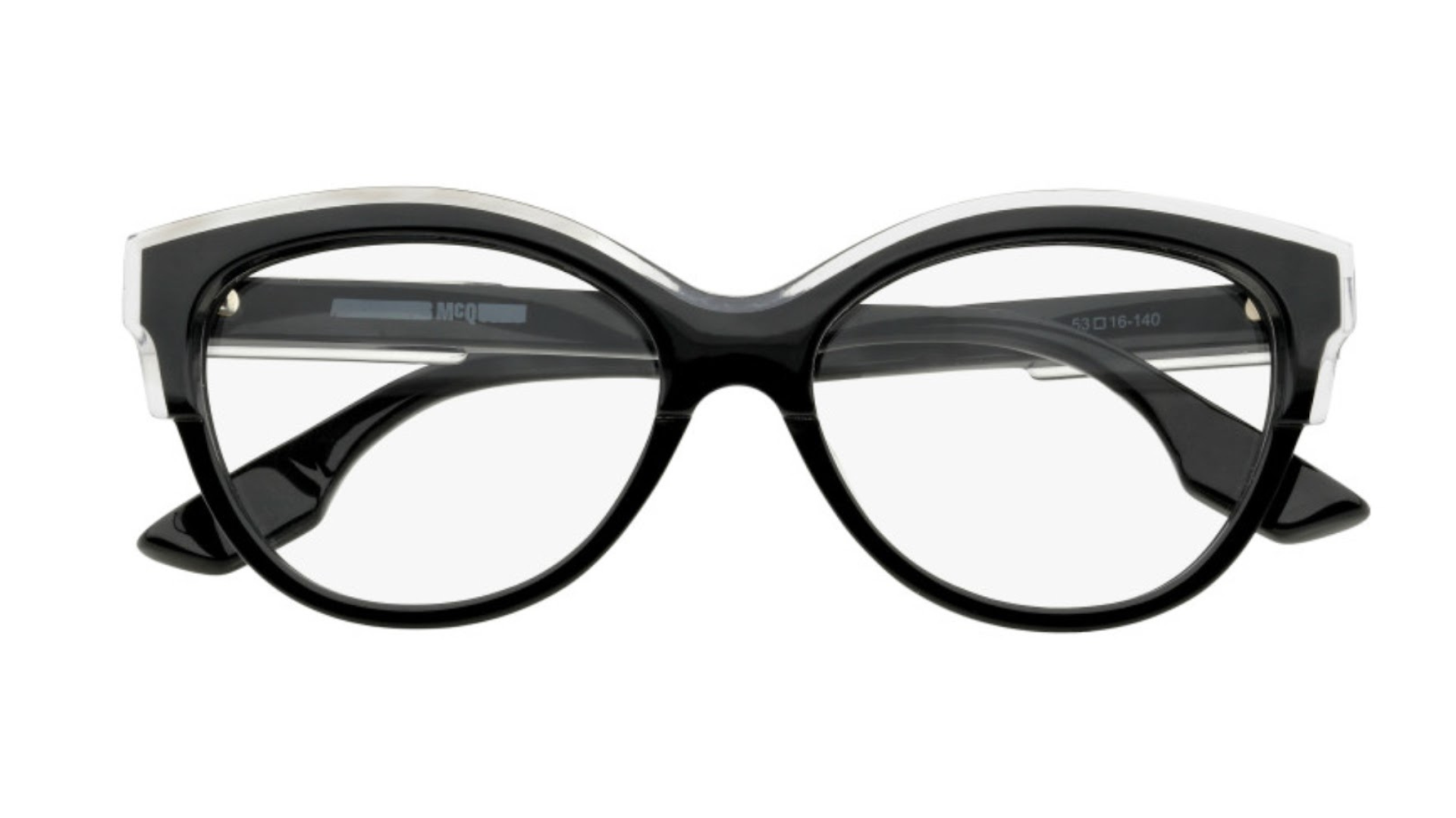 McQ by Alexander McQueen MQ0026O - Black With Black Temples