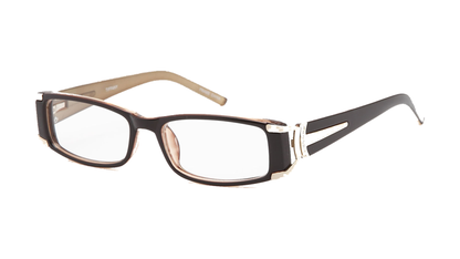 Tiffany Eyeglasses - Brown / 52-16-140 angle