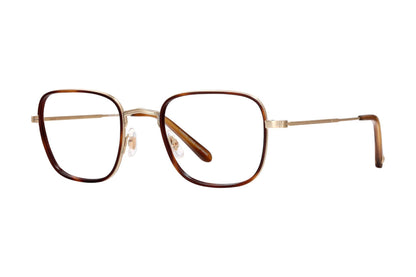 Garrett Leight PRESTON Small / Marigold Tortoise-Gold-True Demi (MGT-G-TD) side