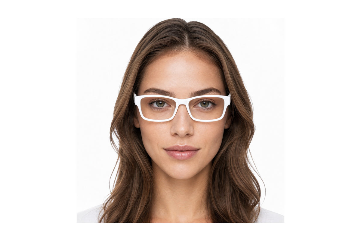 Slick Eyeglasses White / 57-17-150 side