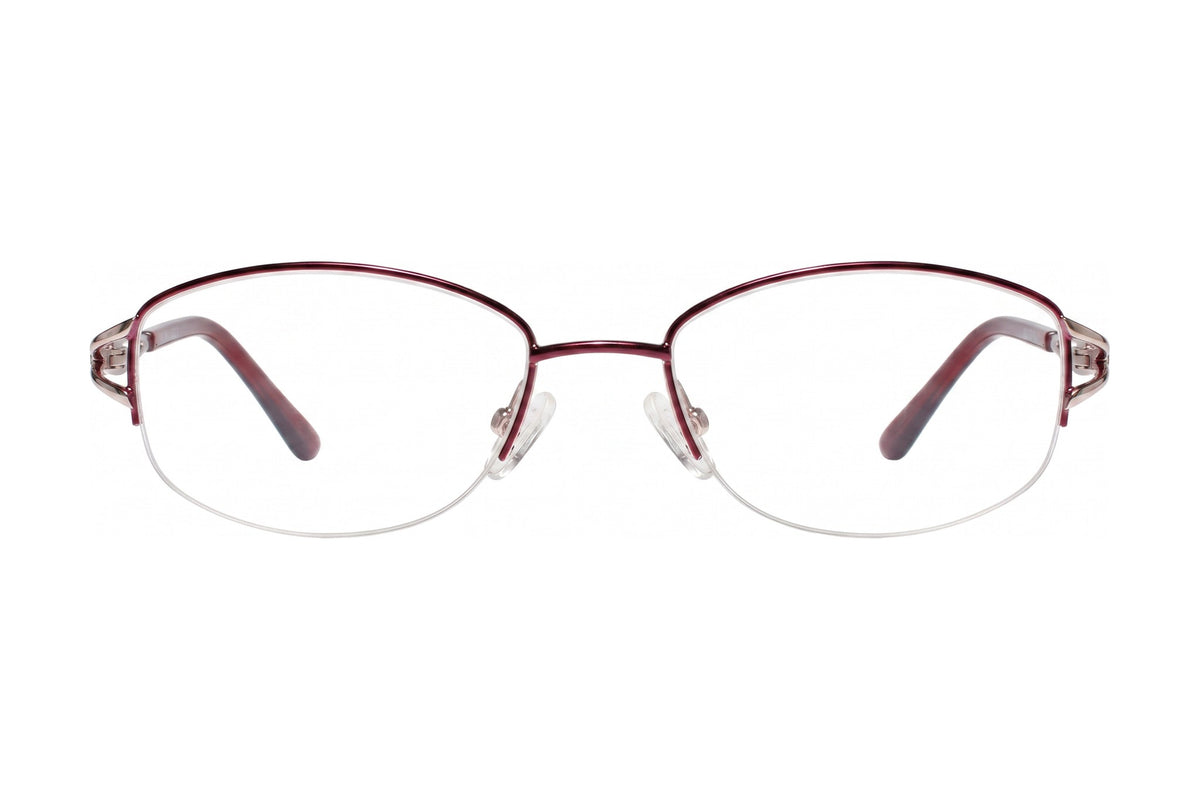 Natasha Eyeglasses Burgundy/Gold