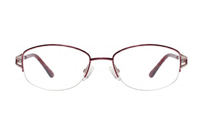 Natasha Eyeglasses Burgundy/Gold