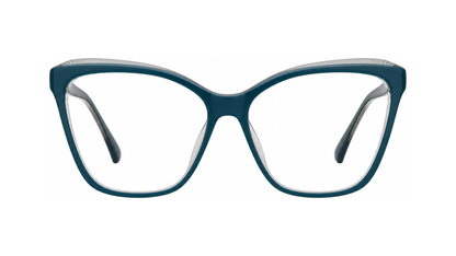 Davina Eyeglasses - Teal/Crystal