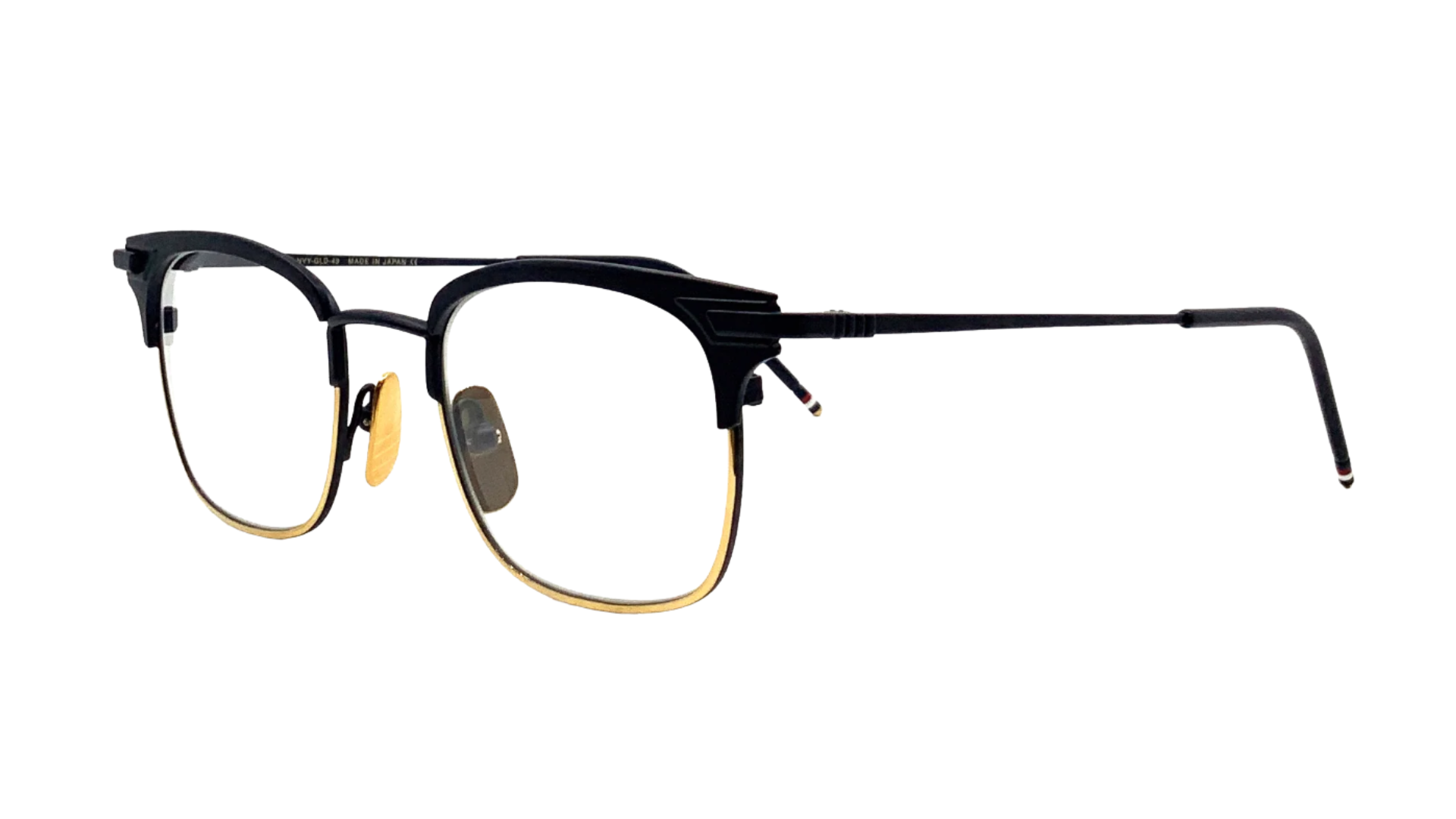 Thom Browne TB102 - Navy Gold (CNVYGLD49) side