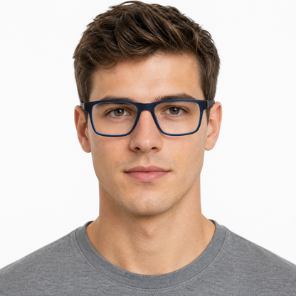 Advocate Eyeglasses - Navy Matte lifestyle