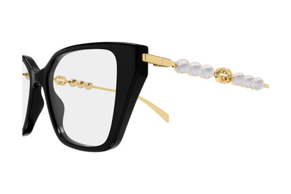 GUCCI GG1969O Black And Gold (001) closeup