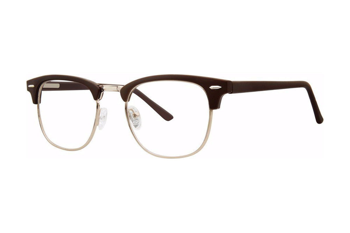 Classic Eyeglasses Brown Matte/Gold
