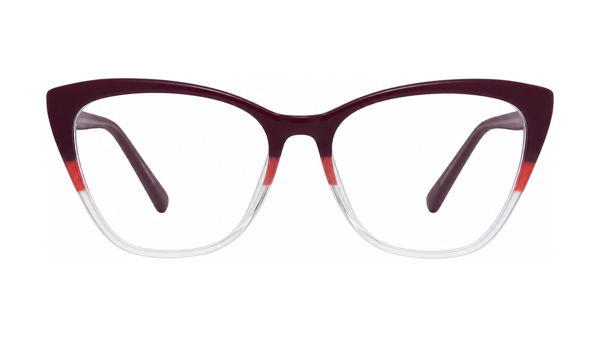 Artsy Eyeglasses - Plum/Cherry/Crystal