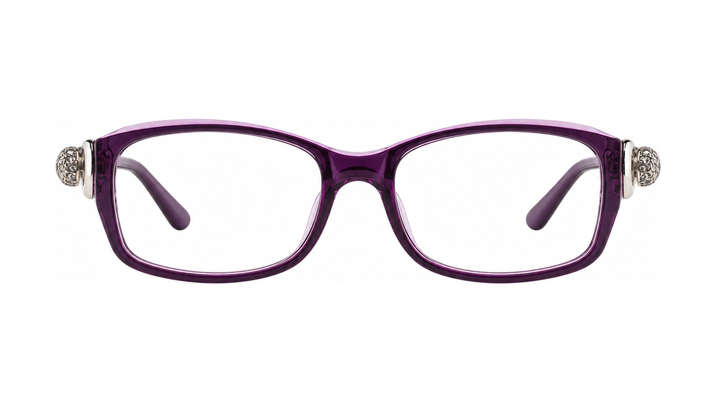 Dee Eyeglasses - Plum/Crystal