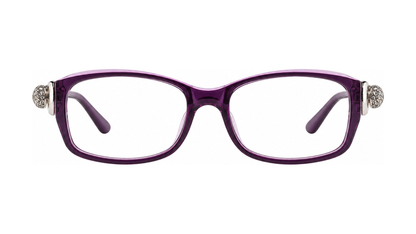 Dee Eyeglasses - Plum/Crystal