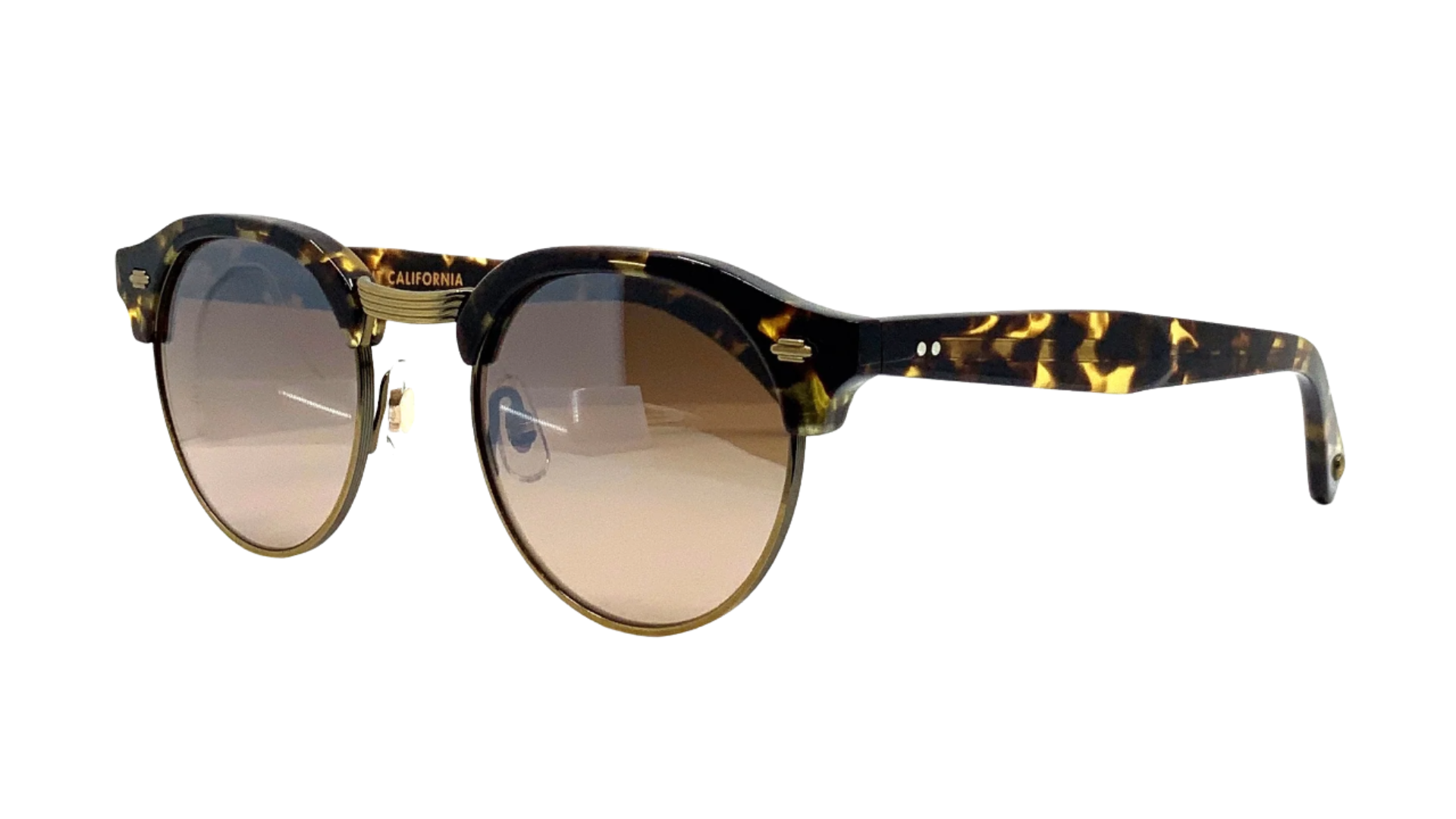 Garrett Leight OAKWOOD - Tuscan Dark Tortoise/Brushed Gold (TUT-BG) side