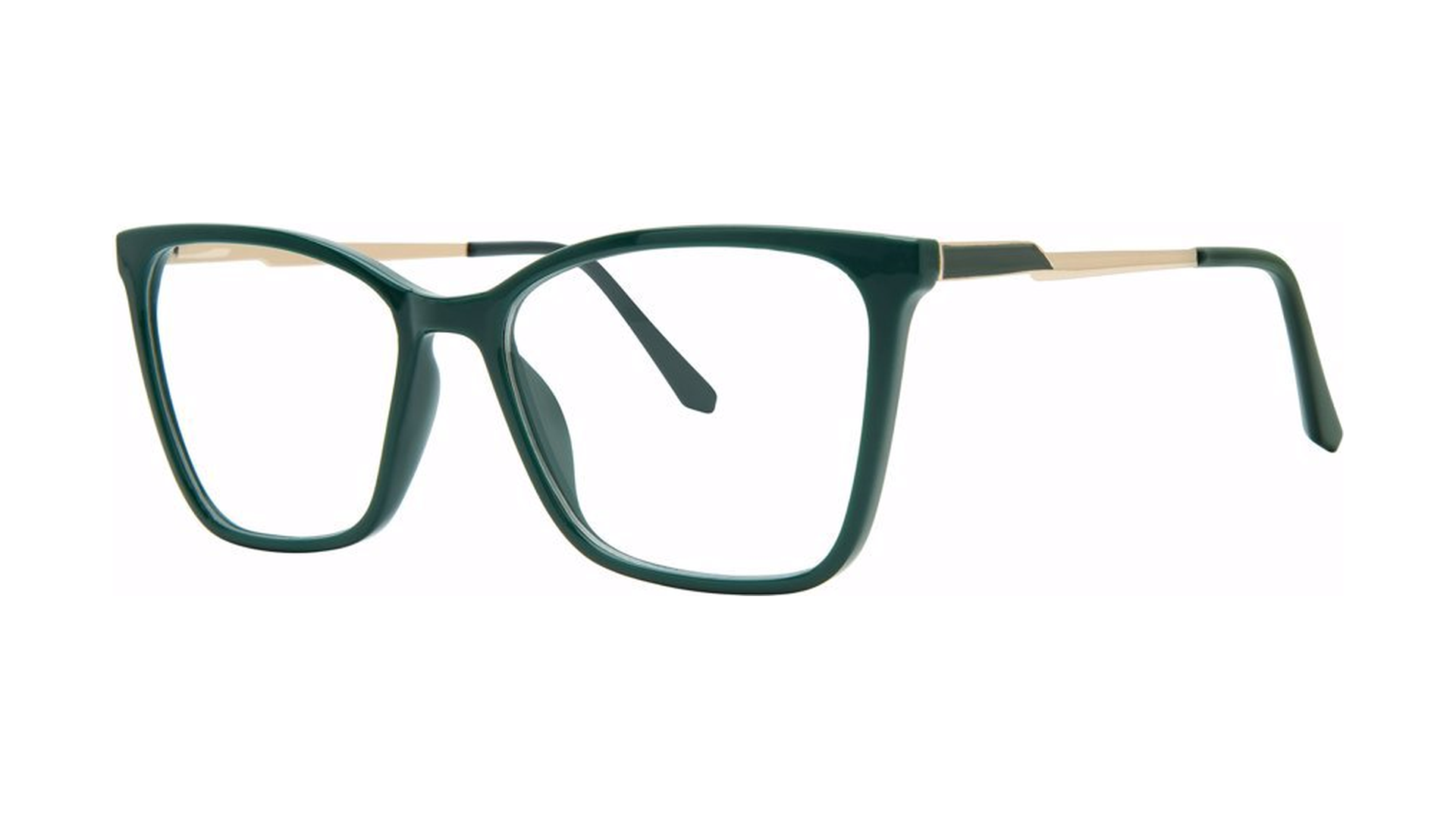 Attention Eyeglasses - Emerald/Gold angle