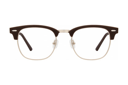 Classic Eyeglasses Brown Matte/Gold