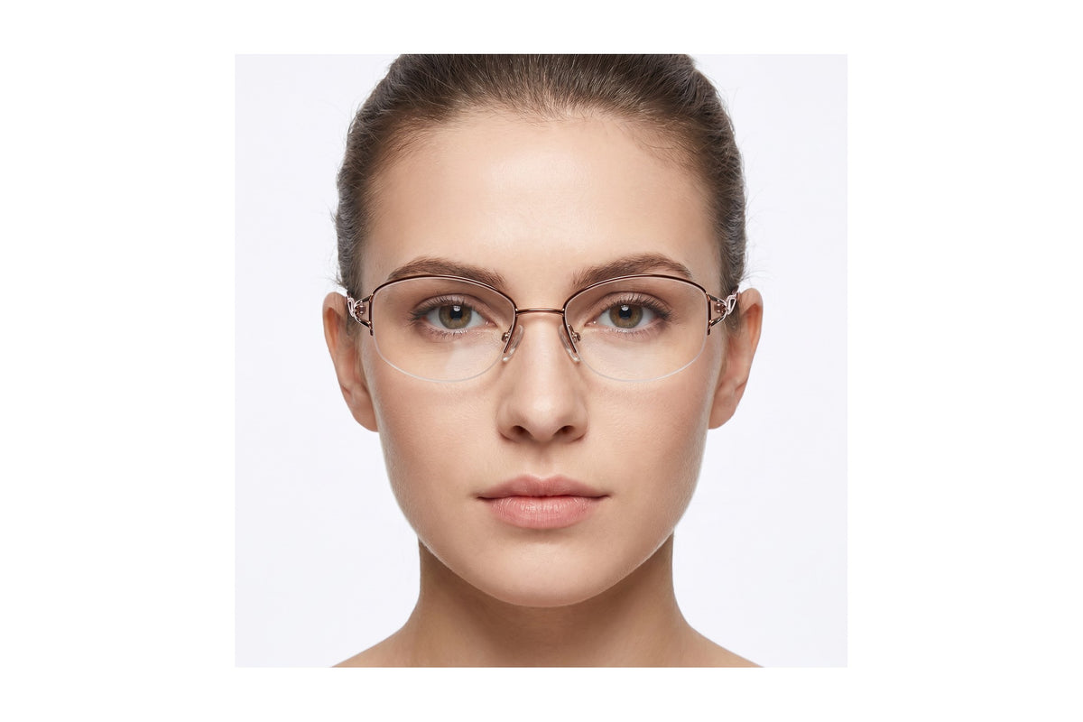 Natasha Eyeglasses Brown/Gold side