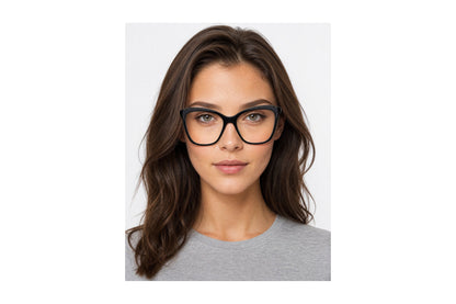Davina Eyeglasses Black/Crystal side