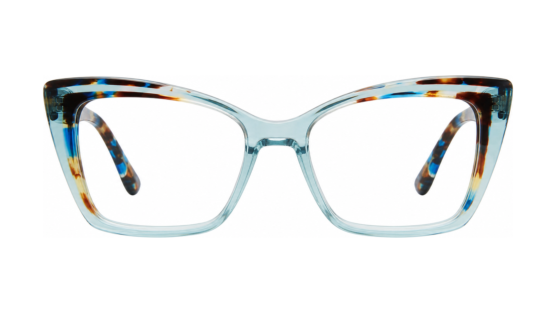 Annette Eyeglasses - Blue Crystal/Tortoise