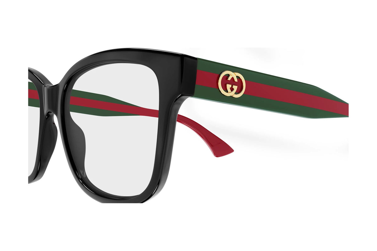 Gucci GG0038OANN Black Green Transparent (001)