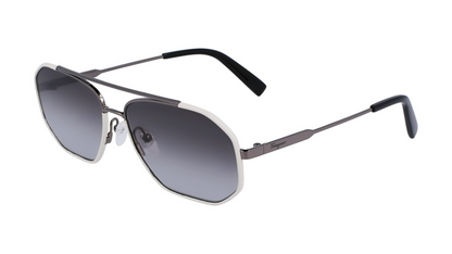 Salvatore Ferragamo SF303SL - Dark Ruthenium and White (026) side
