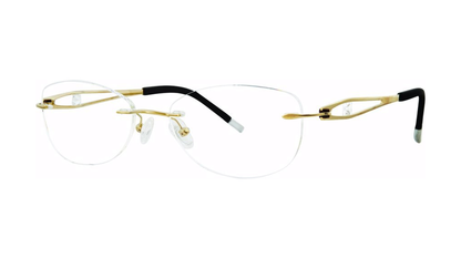 Etiquette Eyeglasses - Gold angle