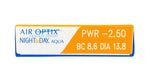 Air Optix Night &amp; Day Aqua 6pk box side