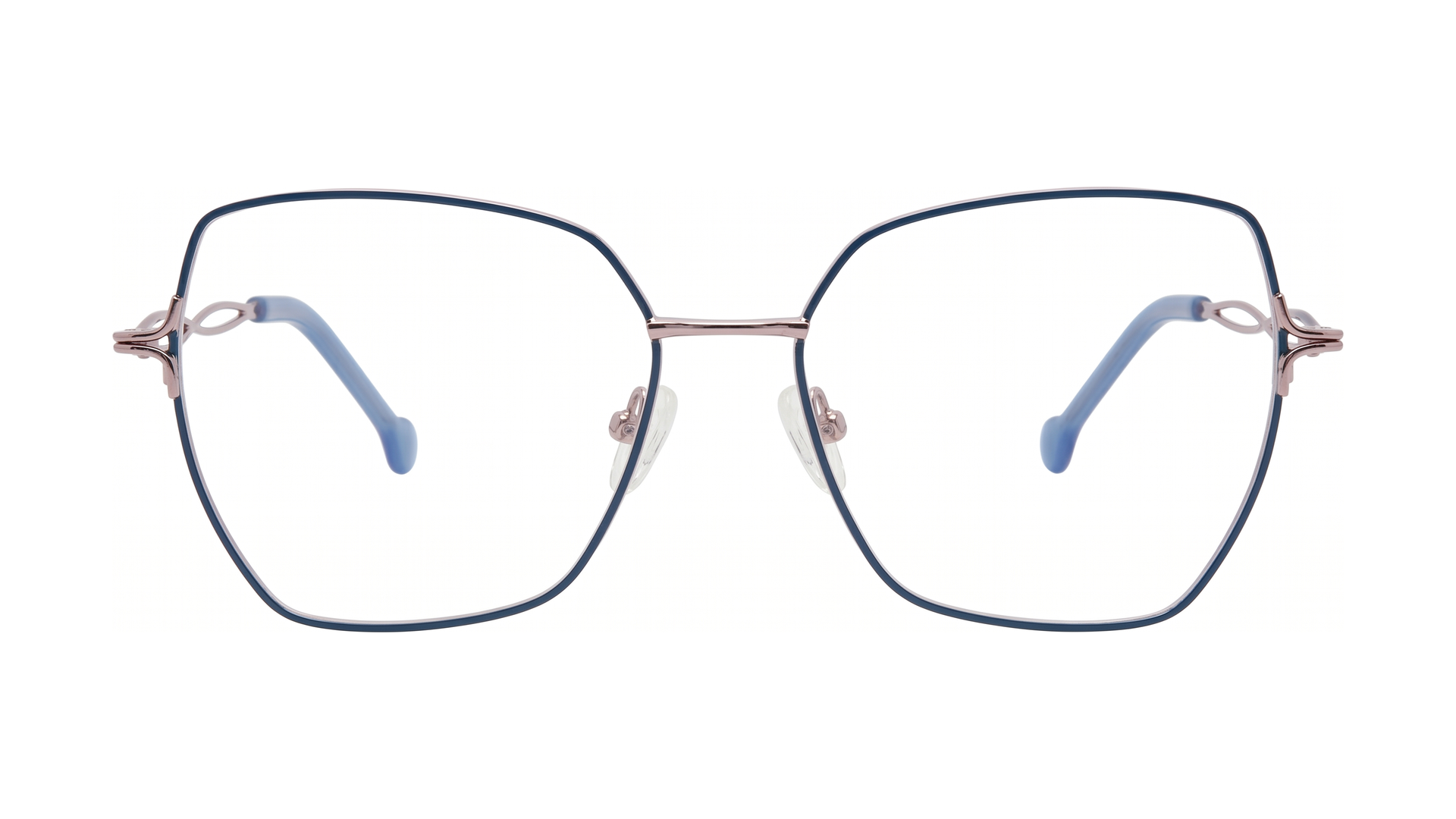 Fanciful Eyeglasses - Navy/Gold