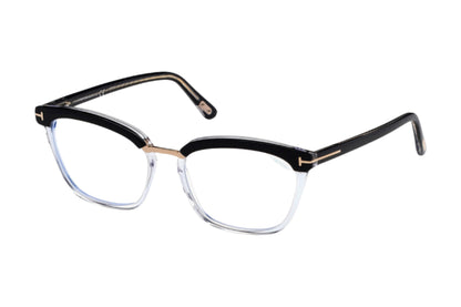 Tom Ford FT5550-B Medium / Black/Clear side