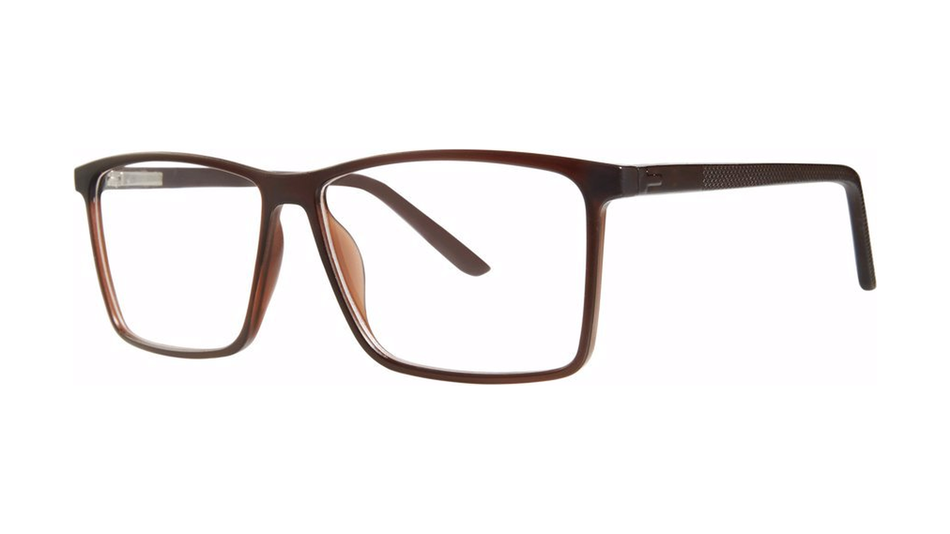 Elwood Eyeglasses - Brown Matte angle