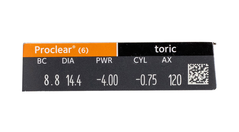 proclear toric monthly box side