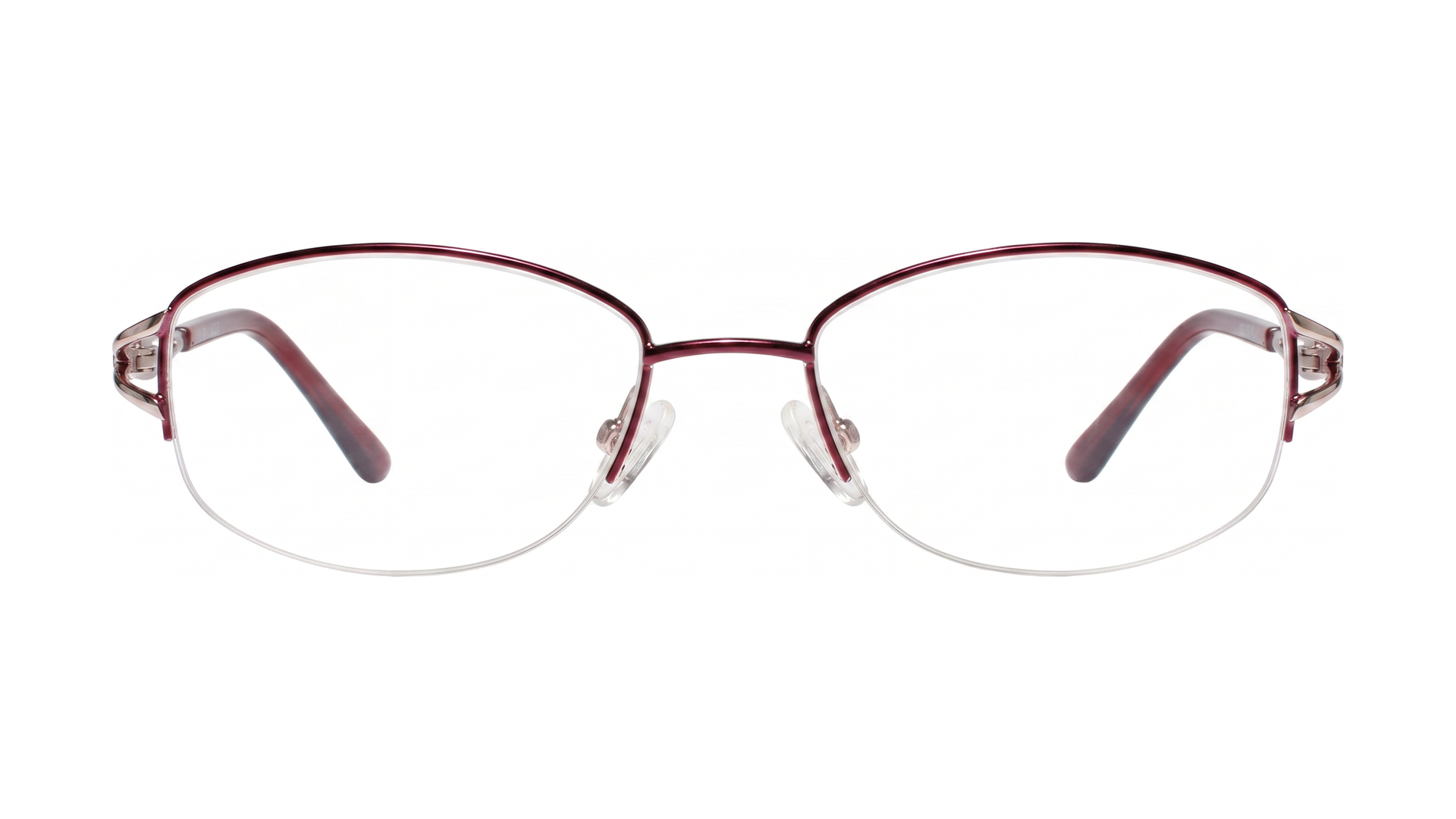 Natasha Eyeglasses - Burgundy/Gold