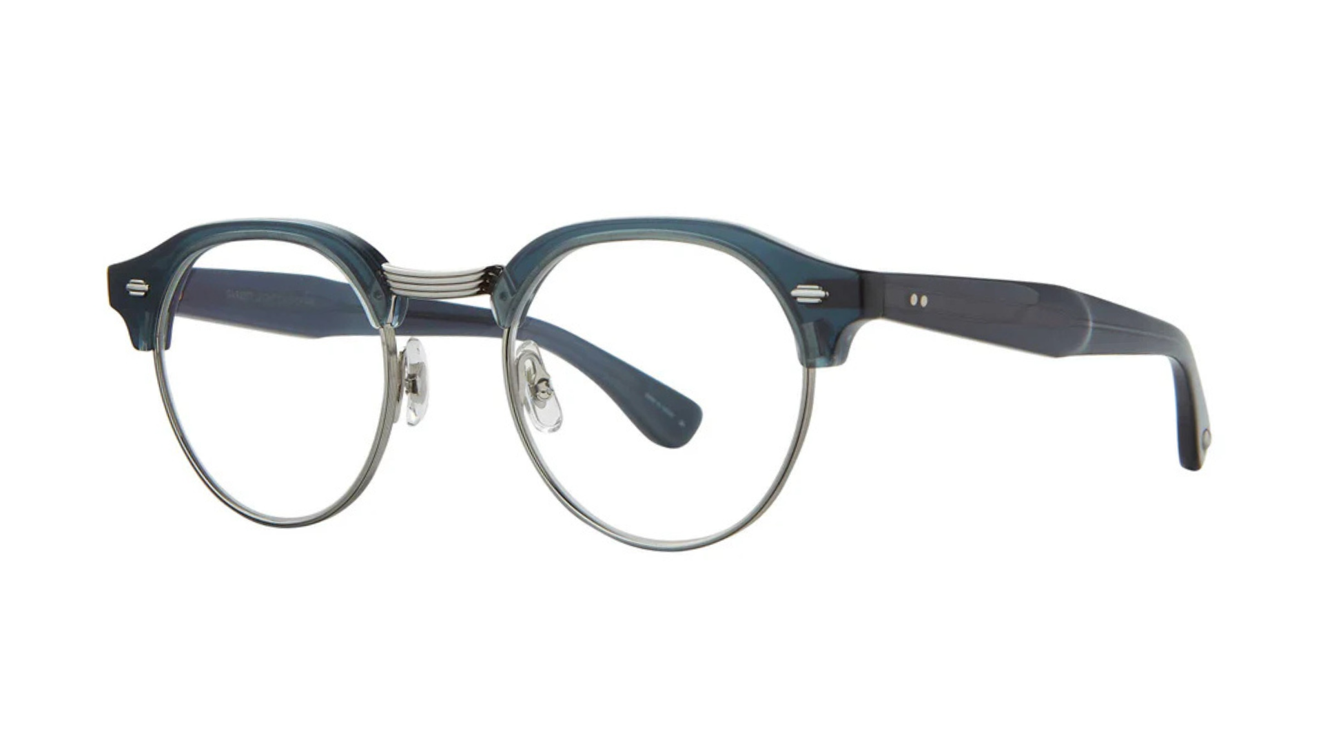 Garrett Leight OAKWOOD - Navy-Silver (NVY-S) side