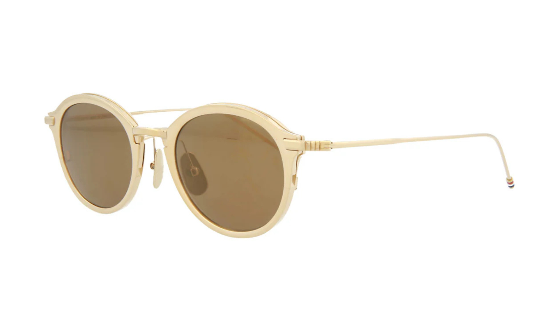 Thom Browne TB110 - White Gold (CTGLD48) side