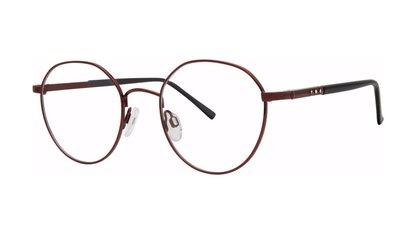 Addison Eyeglasses - Burgundy angle