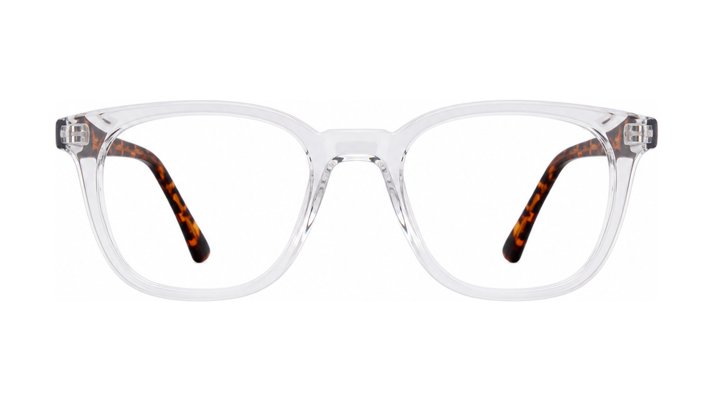 Confide Eyeglasses - Crystal/Tortoise