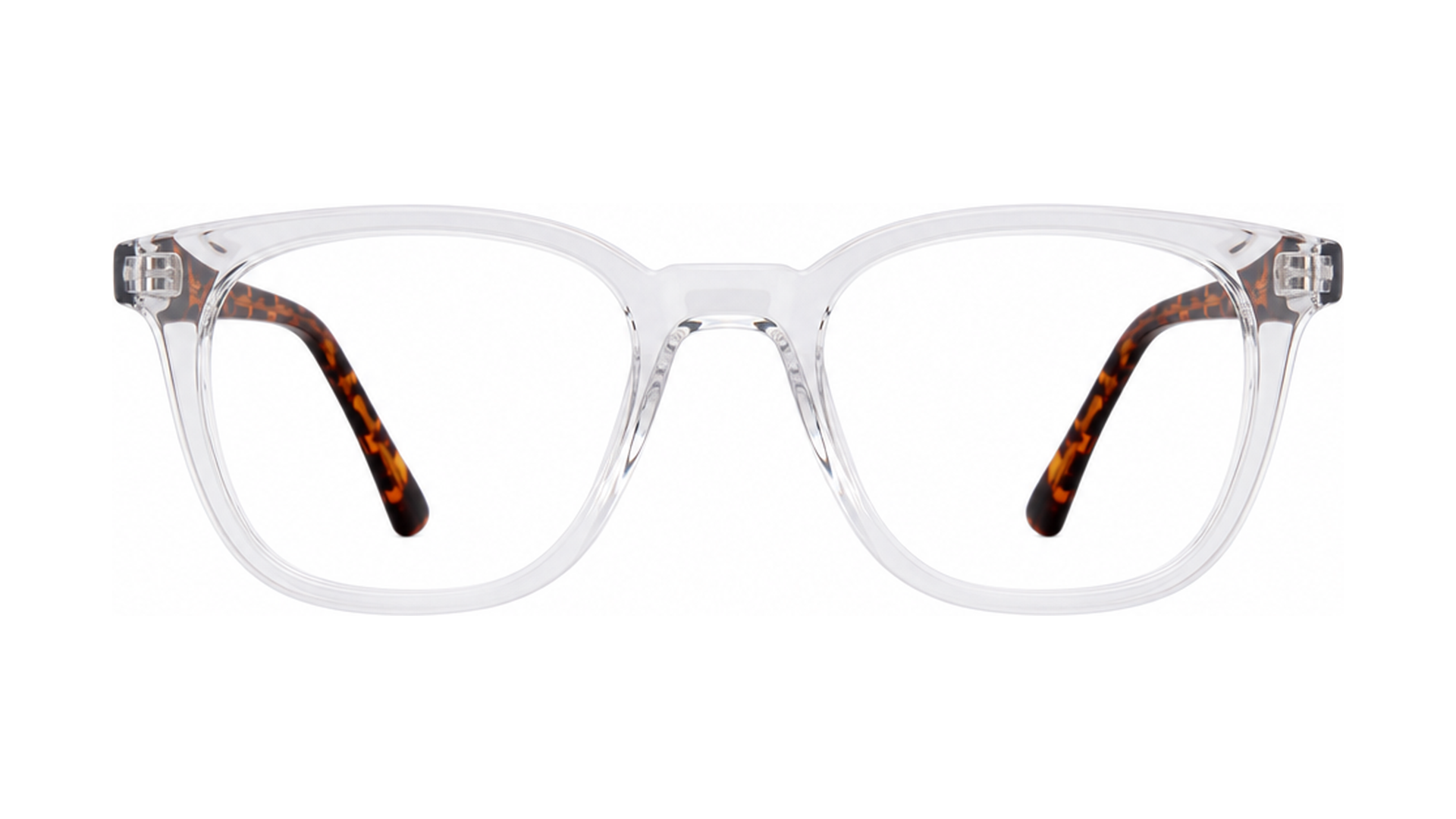 Confide Eyeglasses - Crystal/Tortoise