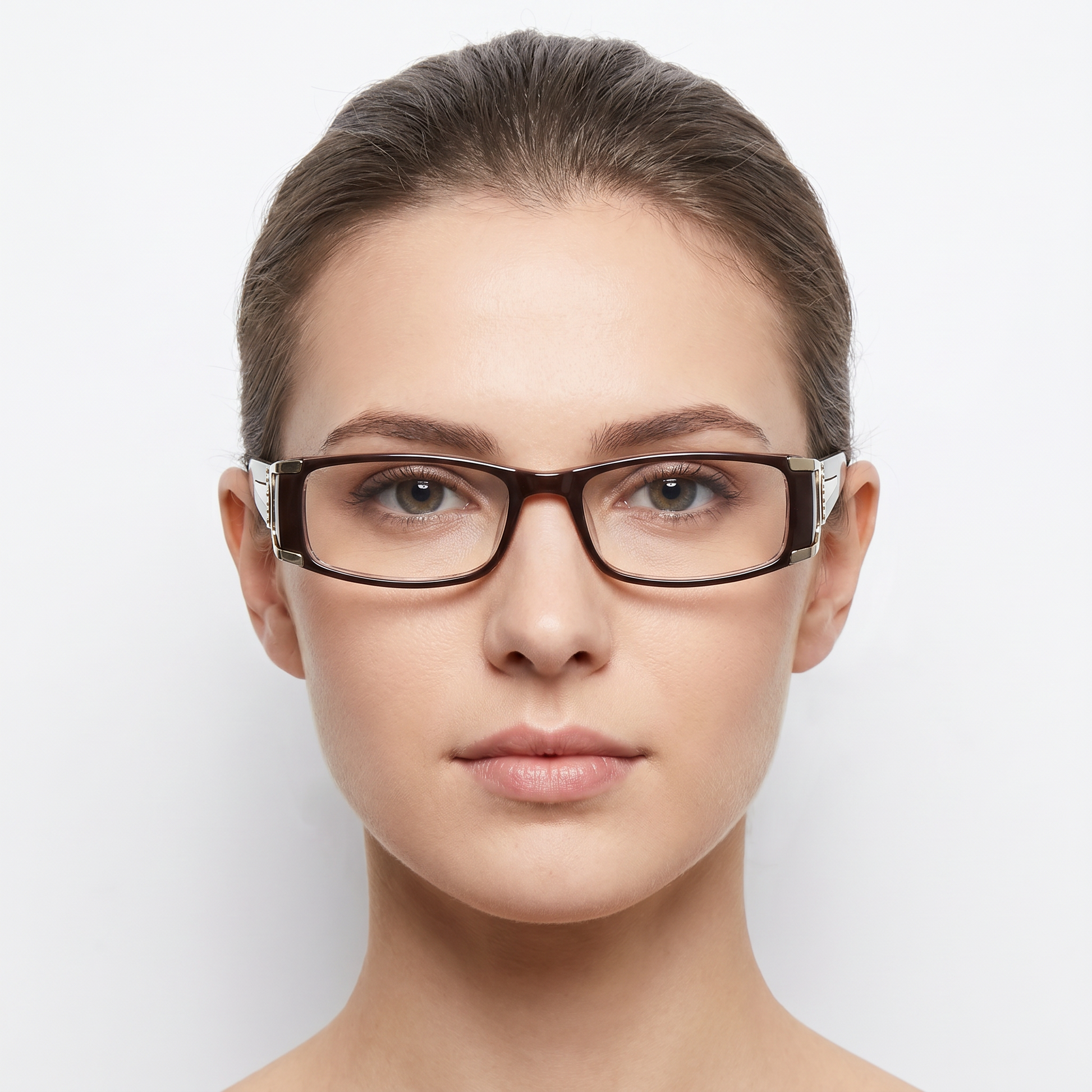 Tiffany Eyeglasses - Brown / 49-16-135 lifestyle