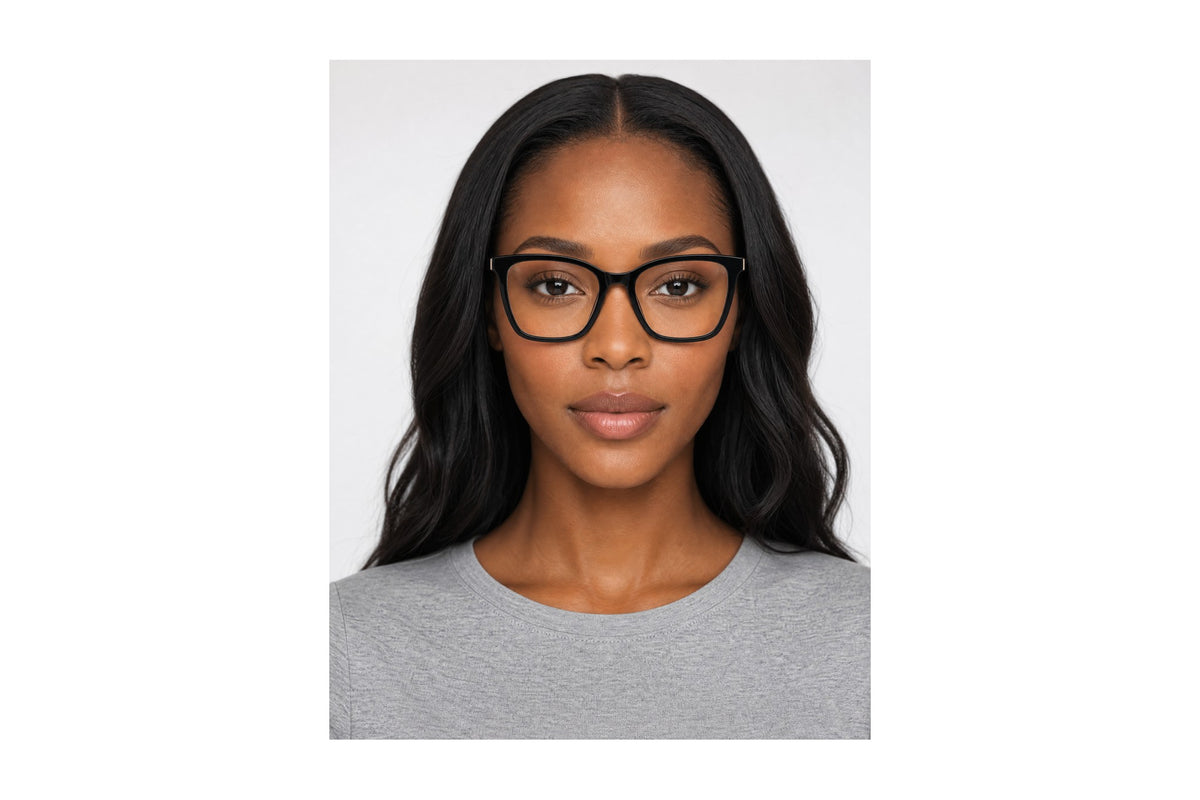 Attention Eyeglasses Black/Gold side