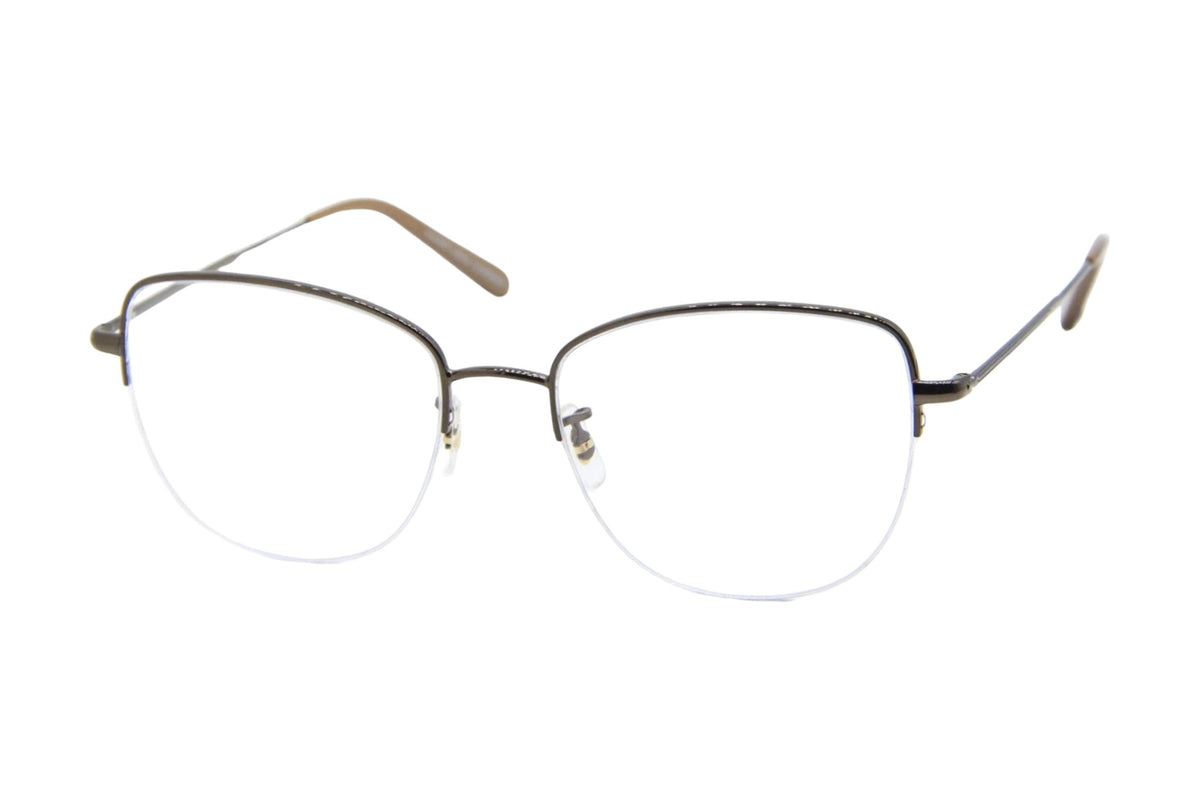 Garrett Leight PERSHING Medium / Americano Brown (AME-TI) side