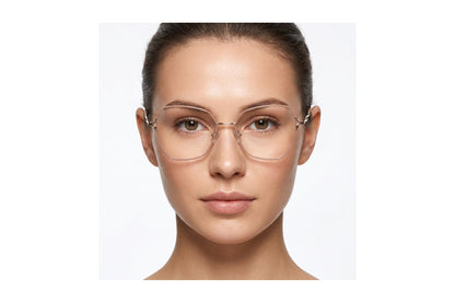 Fanciful Eyeglasses Taupe/Gold side
