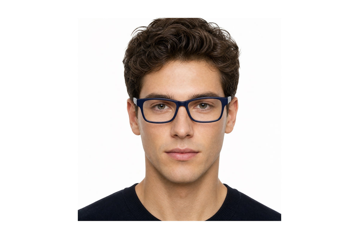 Slick Eyeglasses Navy / 60-17-150 side