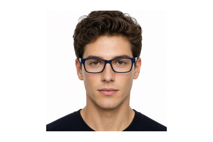 Slick Eyeglasses Navy / 60-17-150 side