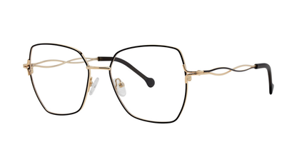 Fanciful Eyeglasses - Black/Gold angle