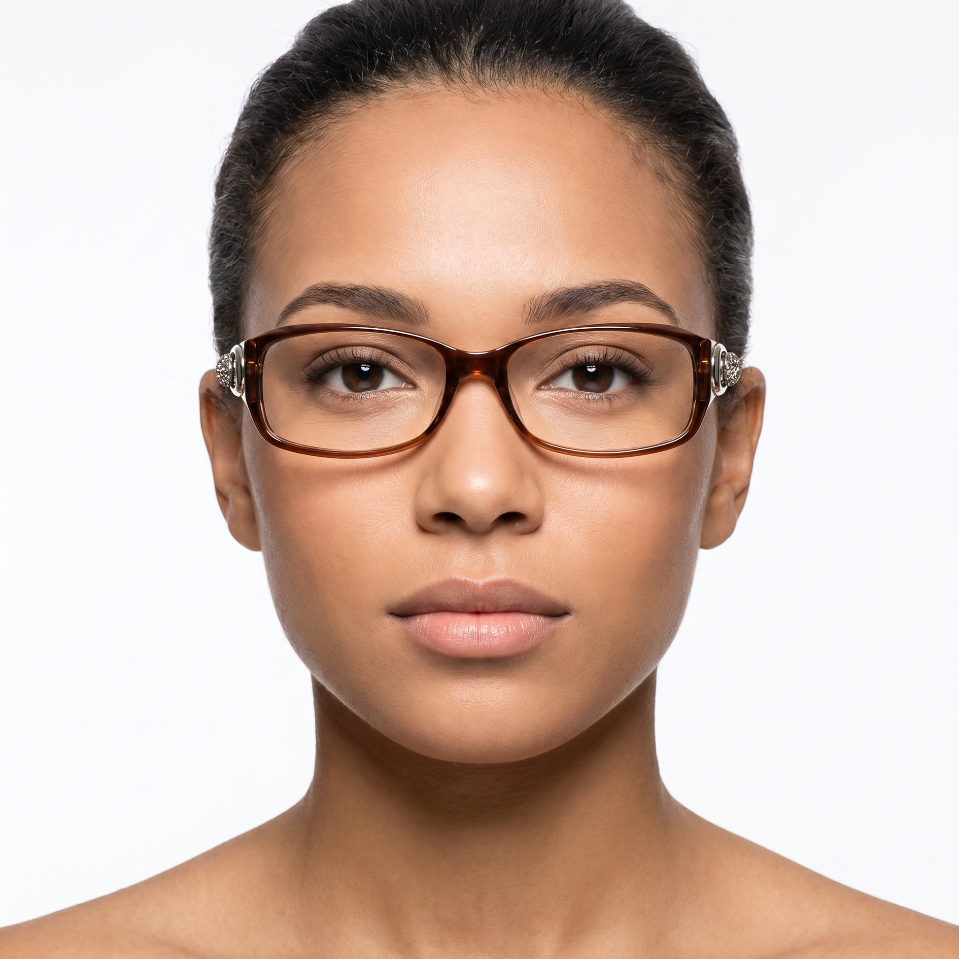 Dee Eyeglasses - Brown/Crystal lifestyle