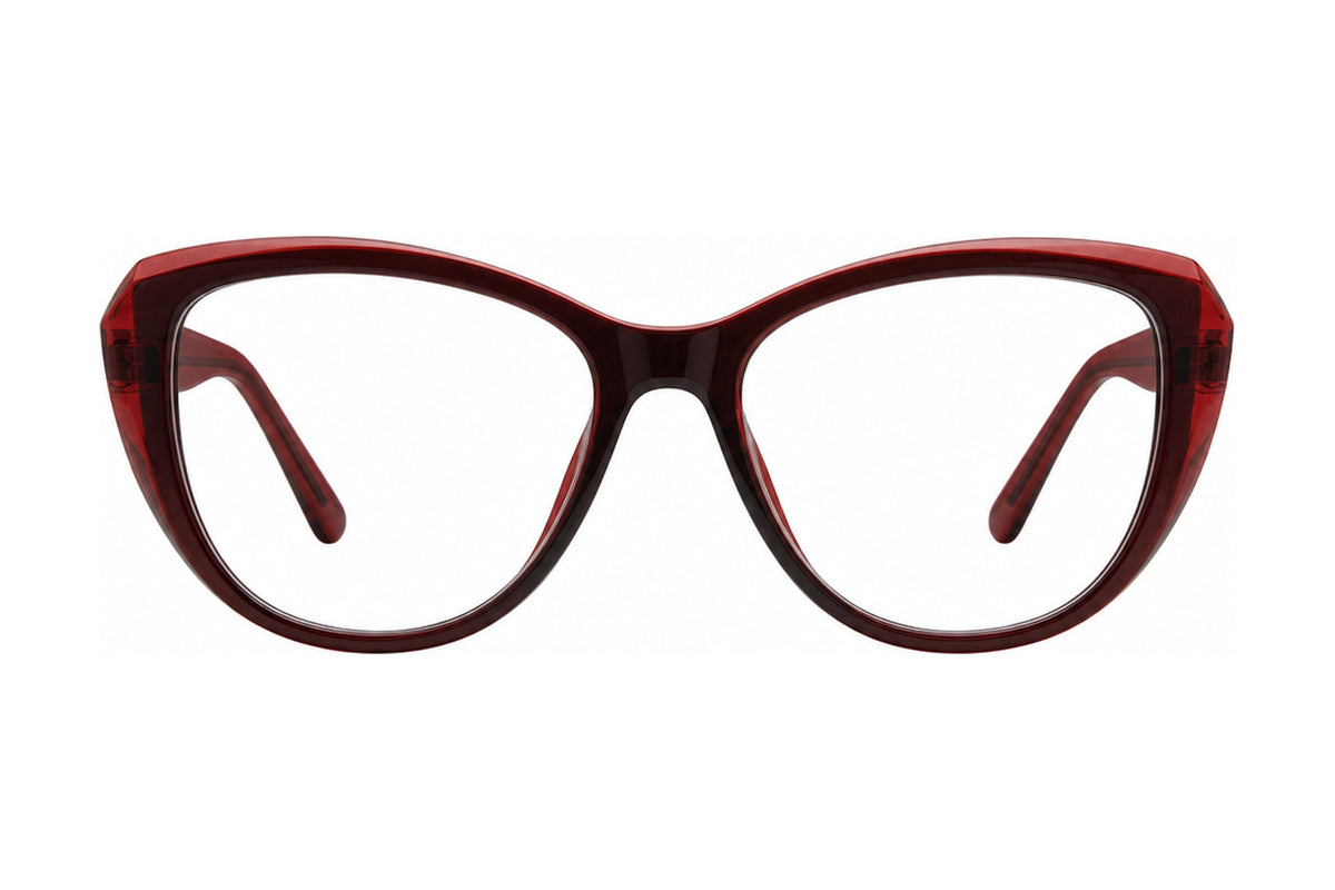 Balmy Eyeglasses Burgundy/Burgundy Crystal