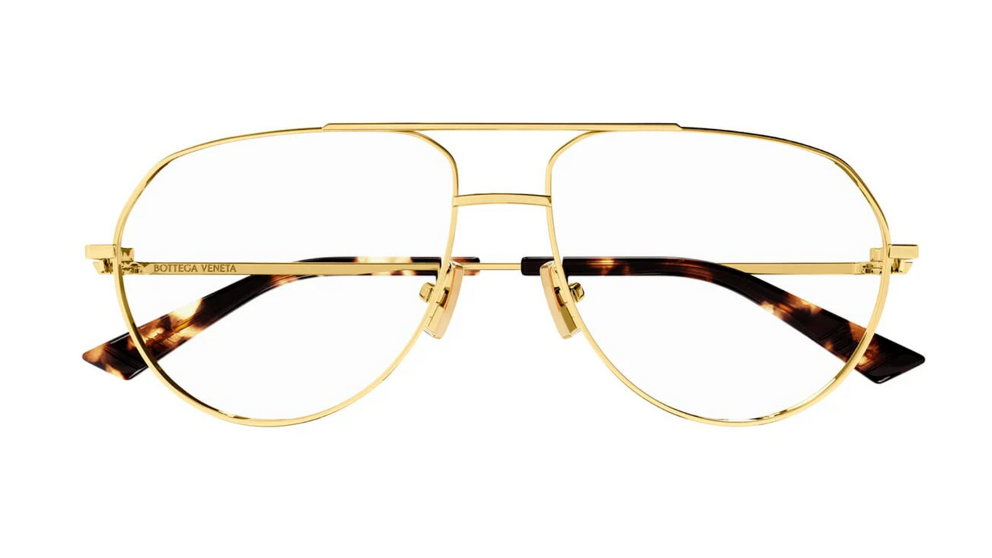 Bottega Veneta BV13020 - Gold/Tortoise (001)
