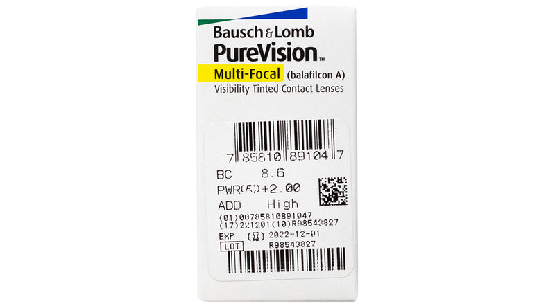 PureVision Multifocal Contact Lens Powers