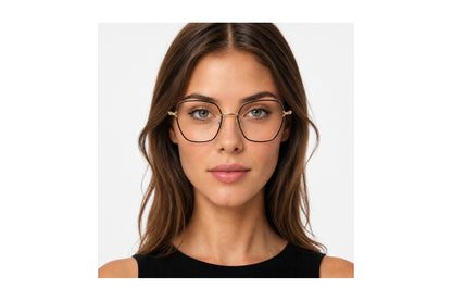 Fanciful Eyeglasses Black/Gold side