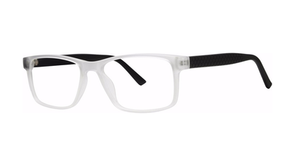 Advocate Eyeglasses - Crystal Frost/Black Matte angle